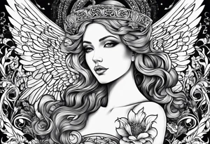 . angel tattoo idea