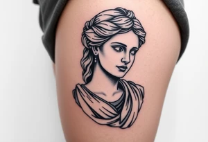 greek sculture 
female tattoo idea