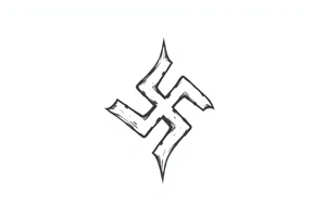 generate me swastika tattoos that the aryan brotherhood would use. tattoo idea