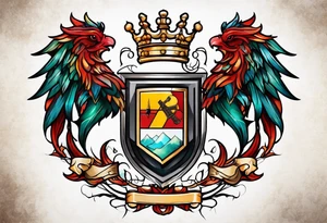 Prentice Family Crest tattoo idea