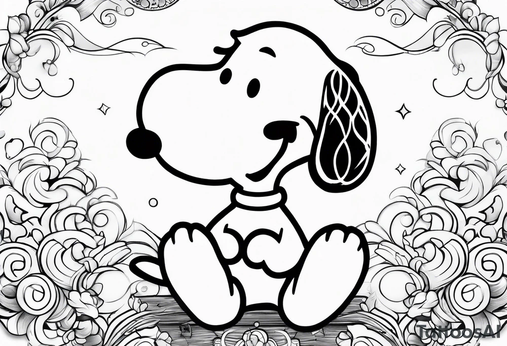 Snoopy tattoo idea