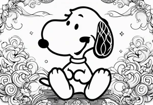 Snoopy tattoo idea