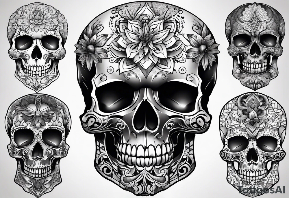 Skull tattoo idea