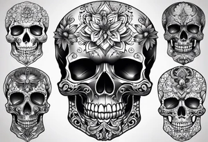 Skull tattoo idea