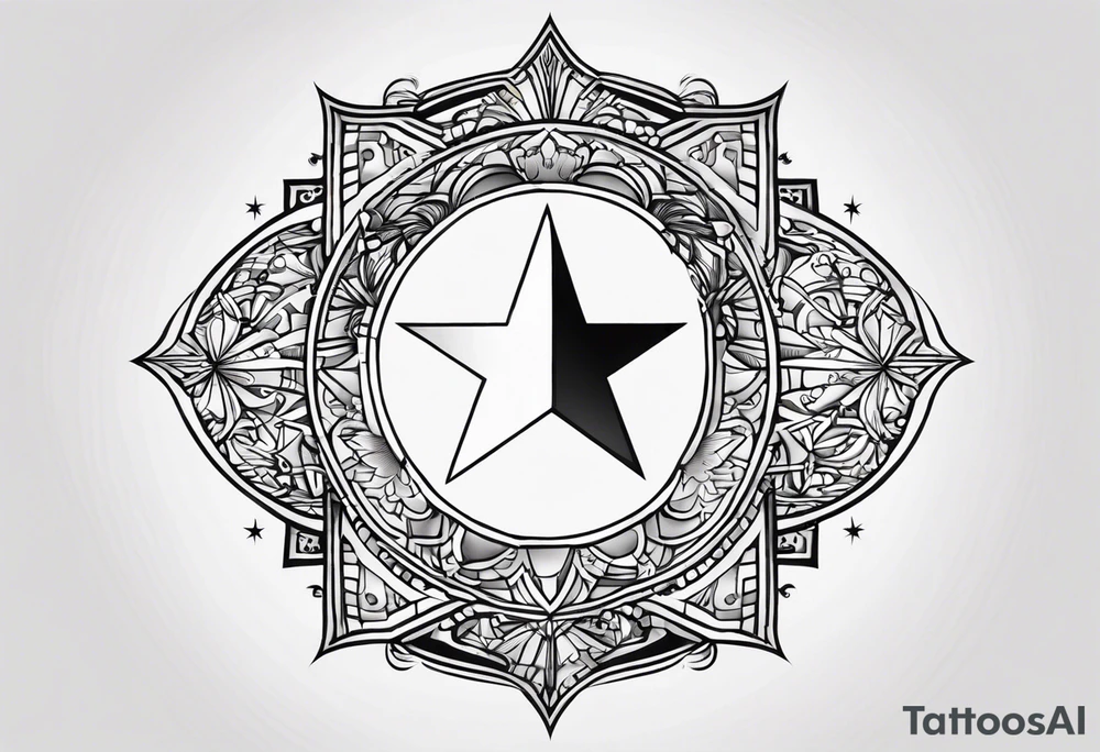 Create new designs by shaping the object in this image into a crescent shape and adding a star in the middle like the Turkish flag. tattoo idea