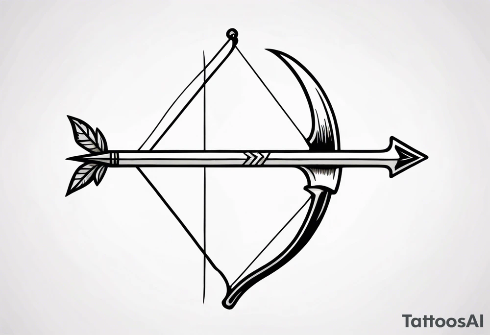 bow and arrow tattoo idea