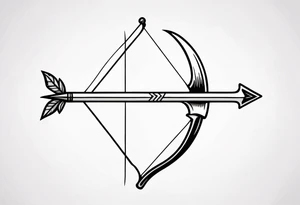 bow and arrow tattoo idea