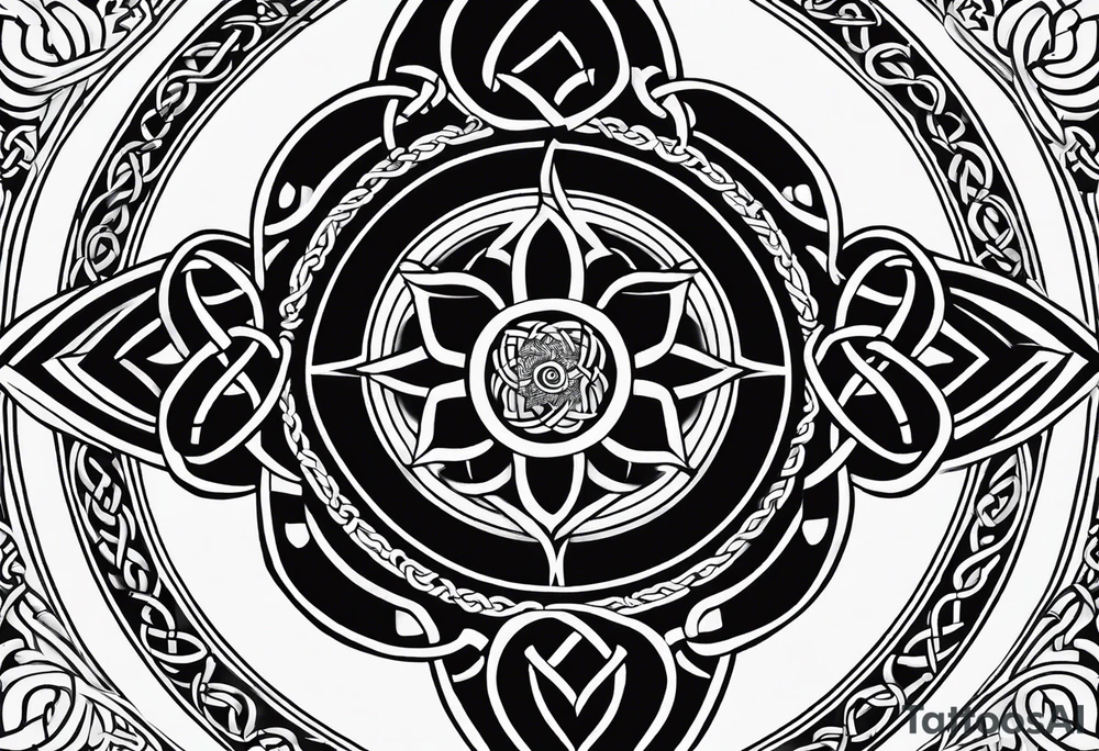 celtic circle tattoo idea