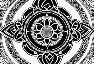 celtic circle tattoo idea