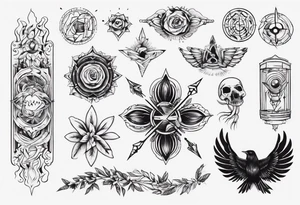 Surprise me with a tattoo, suitable for the back of the forearm tattoo idea