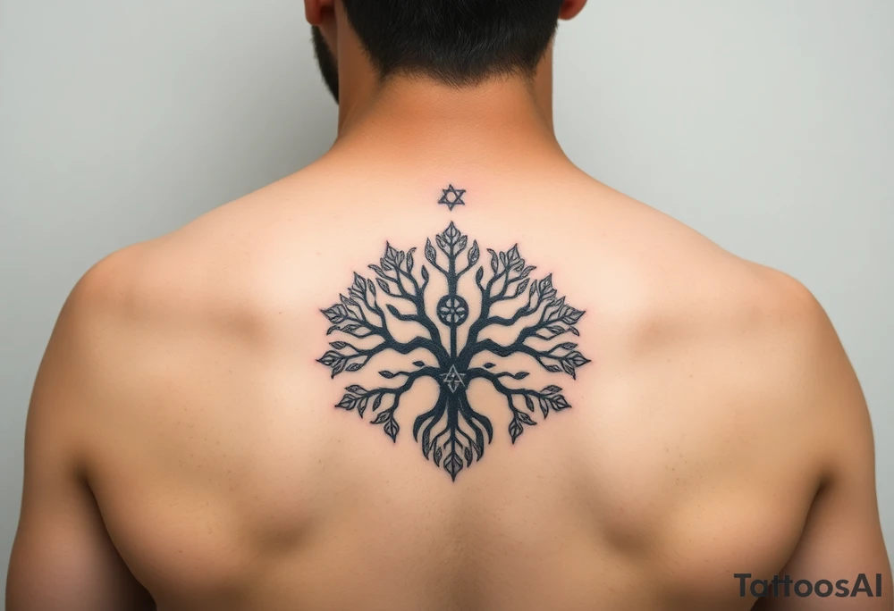 Kabbalah tree of life sefirot tattoo idea
