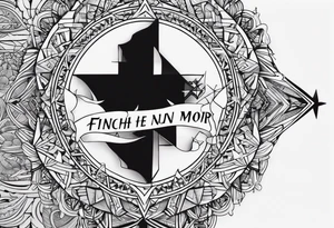 I want the writing "finché nun se mor rir semp" tattoo idea