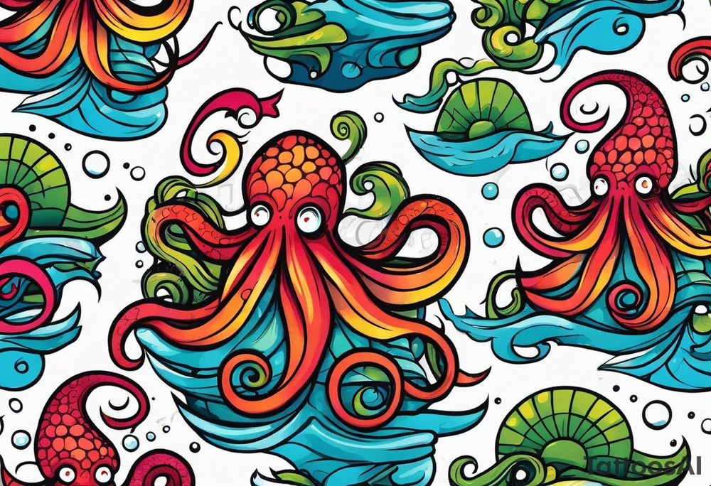 kraken tattoo idea