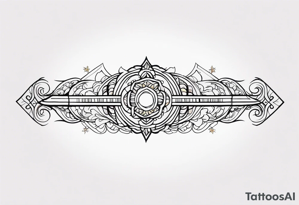 Horizontal Band tattoo idea