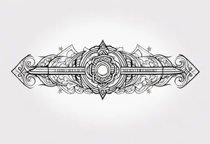Horizontal Band tattoo idea