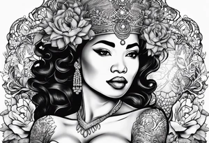 Mandela, mermaid tattoo idea