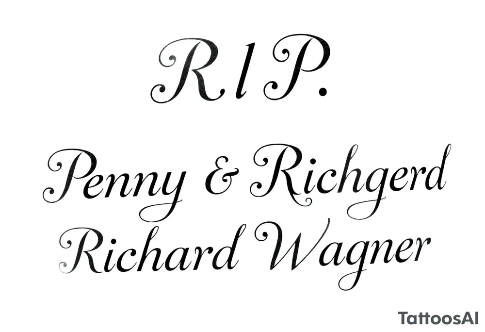 R.I.P. Penny & Richard Wagner tattoo idea