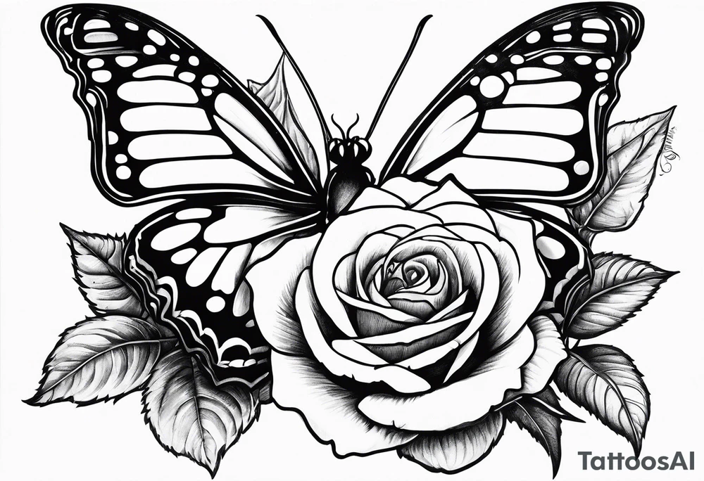 Butterfly, sunflower, camera, book, flower rose tattoo idea