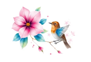 pink camelia flower
blue brown wren bird tattoo idea