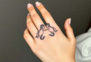 Asian, Gemini, twins tattoo idea