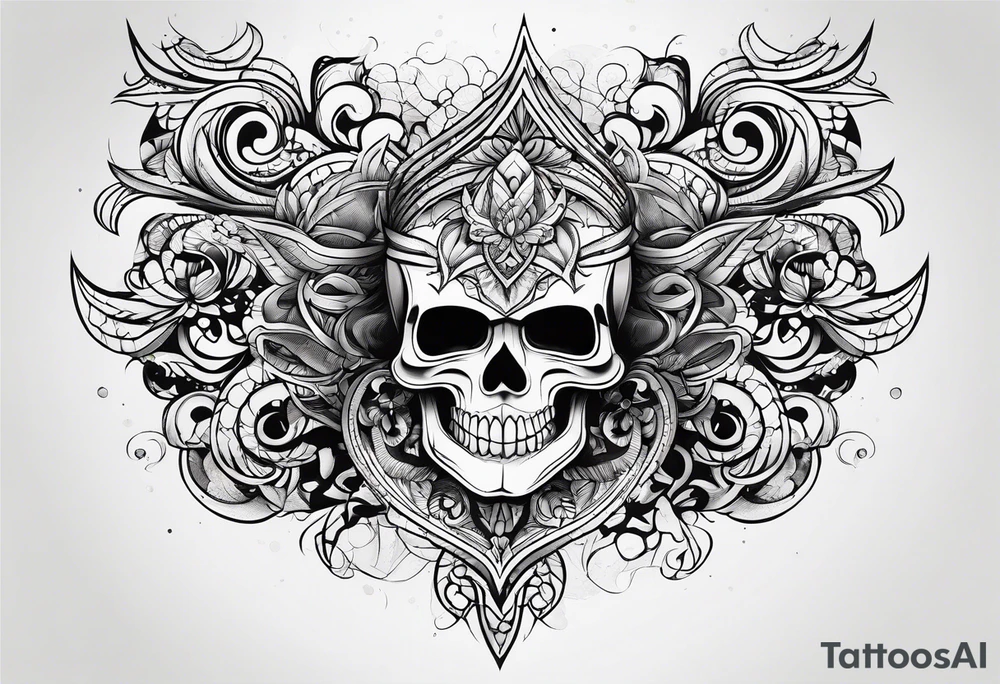 Line art tattoo idea