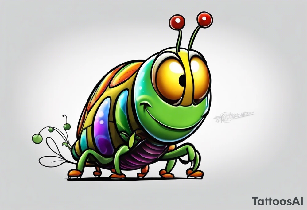 The caterpillar from the Pixar movie bugs life tattoo idea