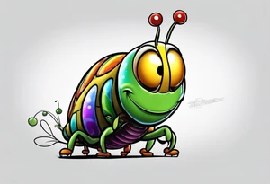 The caterpillar from the Pixar movie bugs life tattoo idea