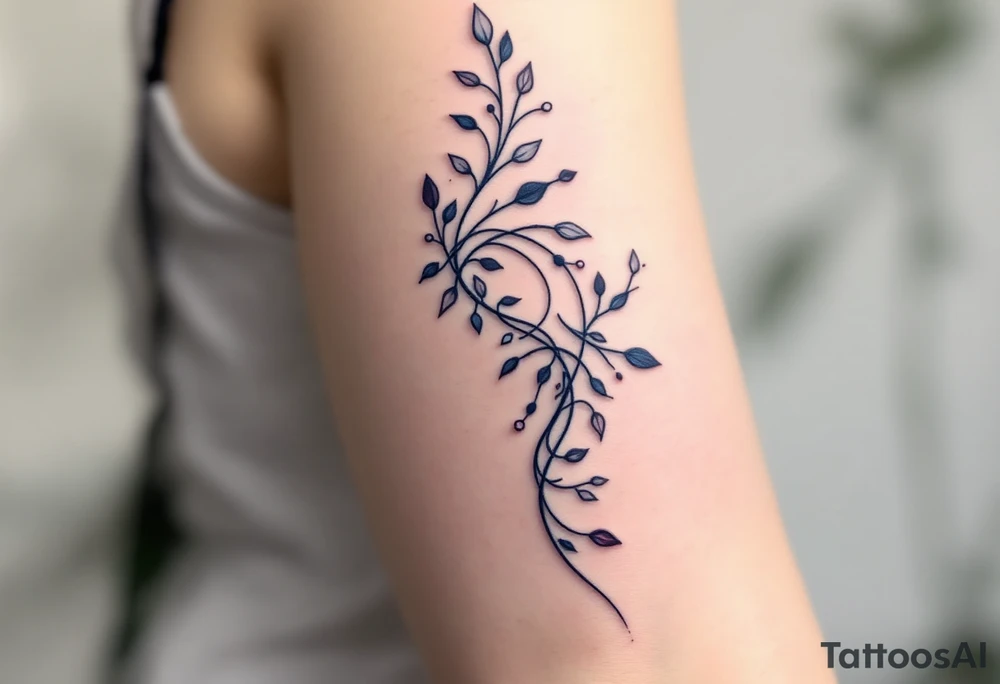 Cursive 25.02.1999 flowing along the spine in cool gray with a hint of icy blue. tattoo idea