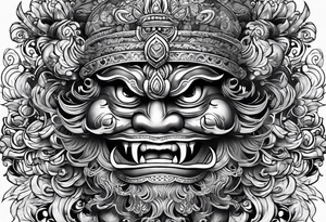 Balanise Barong tattoo idea