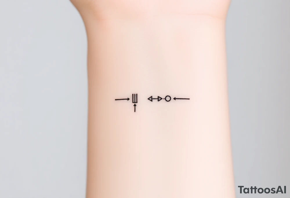 play, pause, stop, and rewind line tattoo tattoo idea