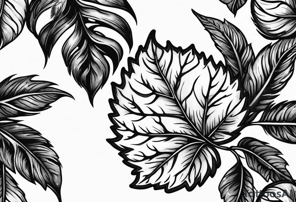 Elm Leaf tattoo idea