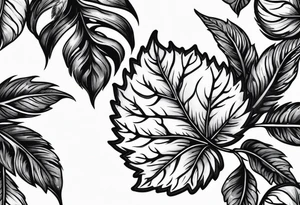Elm Leaf tattoo idea