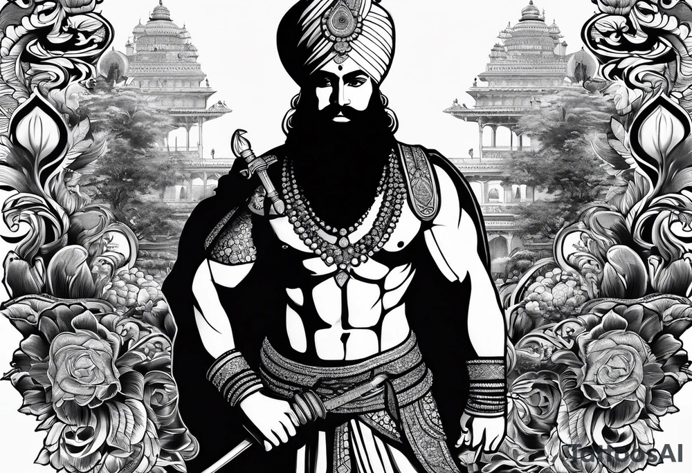 Hari Singh nalwa Sikh army tattoo idea