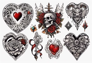 a tattoo on his heart tattoo idea