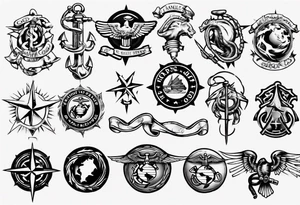 God, family, Marine Corps tattoo idea
