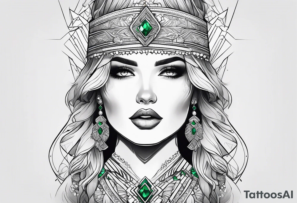 The name Rylee with an emerald tattoo idea
