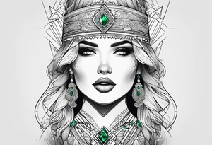 The name Rylee with an emerald tattoo idea