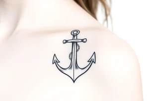 Nautical with anchor tattoo idea