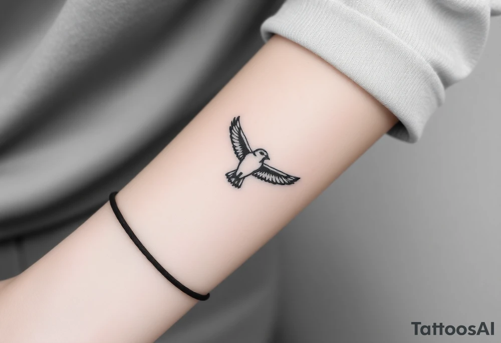 Nighthawk bird tattoo idea