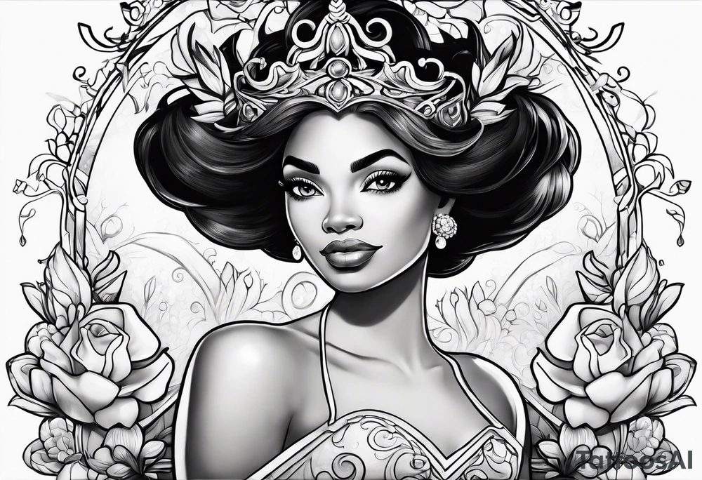 Princess and the frog tattoo idea
