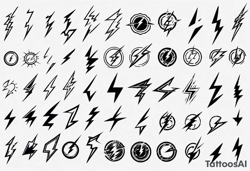 lightning tattoo idea