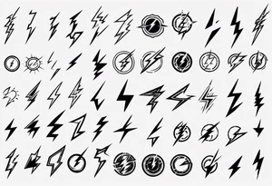 lightning tattoo idea