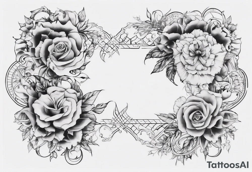 Fine line tattoo which will wrap around ankle horizontally which is larger in the centre tattoo idea