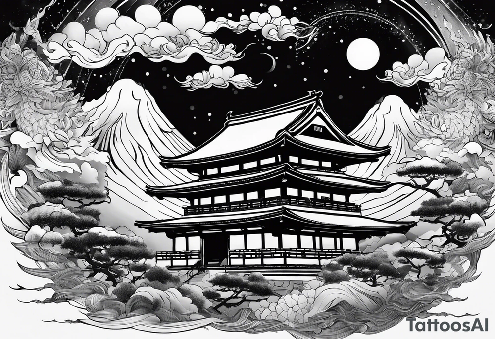 i want a japanese text that says unrivaled in the heavens tattoo idea