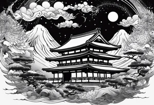 i want a japanese text that says unrivaled in the heavens tattoo idea