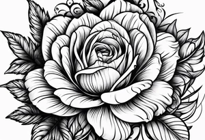 October month flower tattoo idea