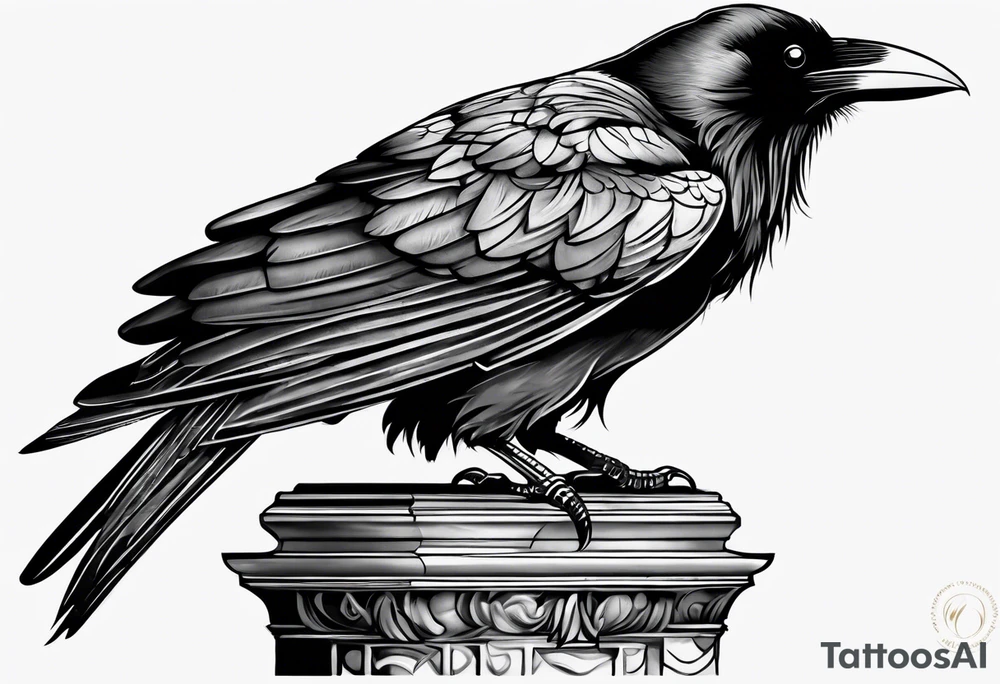 raven perched
roman numeral tattoo idea
