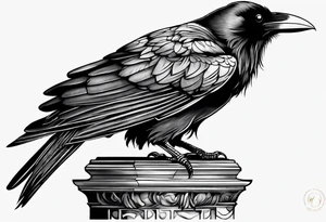 raven perched
roman numeral tattoo idea
