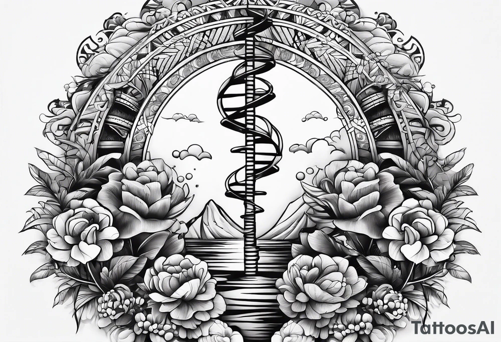 Dna strand tattoo idea