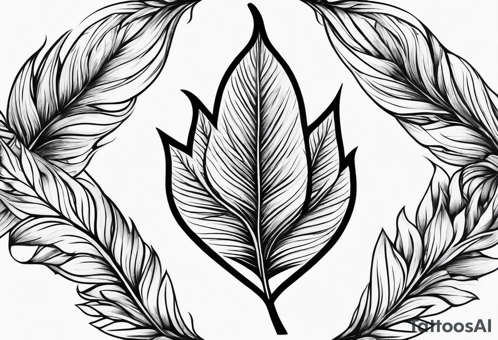 Leafs for hands tattoo idea